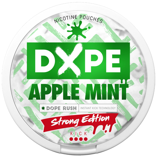 DOPE Apple Mint Strong-Nicotine Pouches-SnusBox
