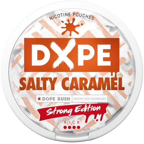 DOPE Salty Caramel Strong-Nicotine Pouches-SnusBox