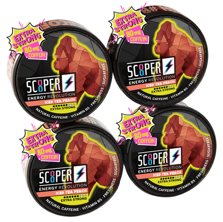 Scooper Energy Iced Tea Peach - Bundle – Snusbox