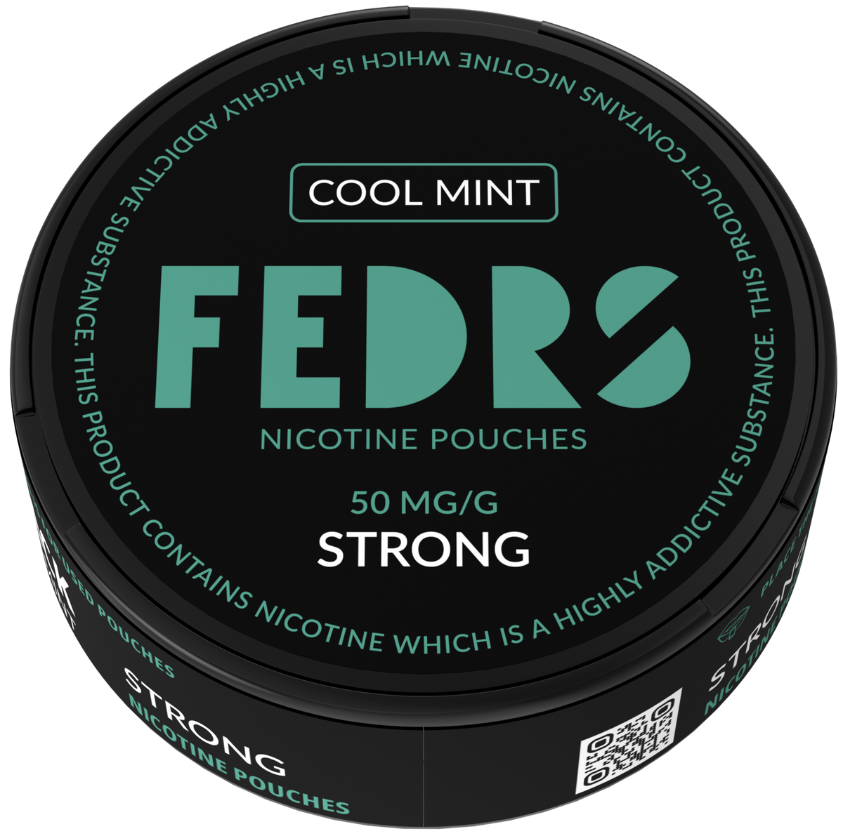FEDRS BLACK Cool Mint-Nicotine Pouches-SnusBox