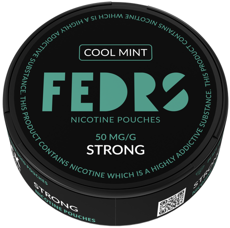 FEDRS BLACK Cool Mint-Nicotine Pouches-SnusBox