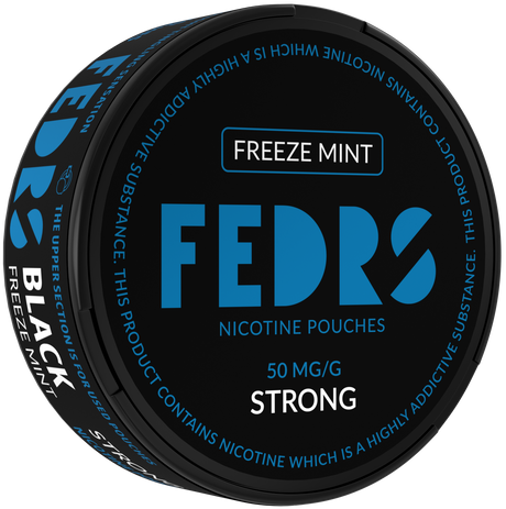FEDRS BLACK Freeze Mint-Nicotine Pouches-SnusBox