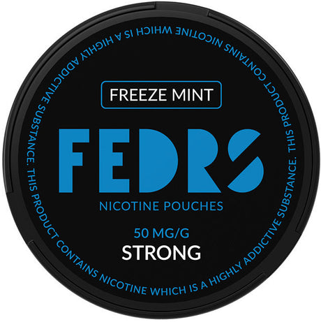FEDRS BLACK Freeze Mint-Nicotine Pouches-SnusBox
