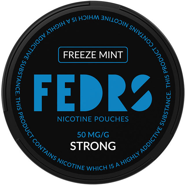FEDRS BLACK Freeze Mint-Nicotine Pouches-SnusBox