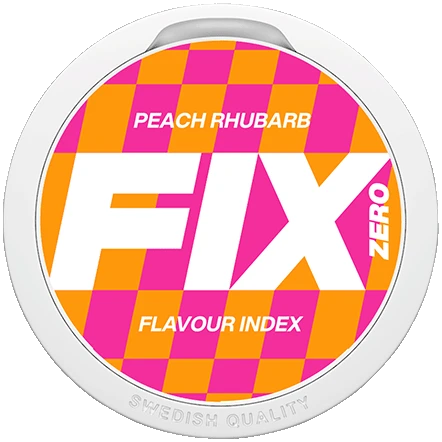 FIX ZERO Peach Rhubarb – Snusbox
