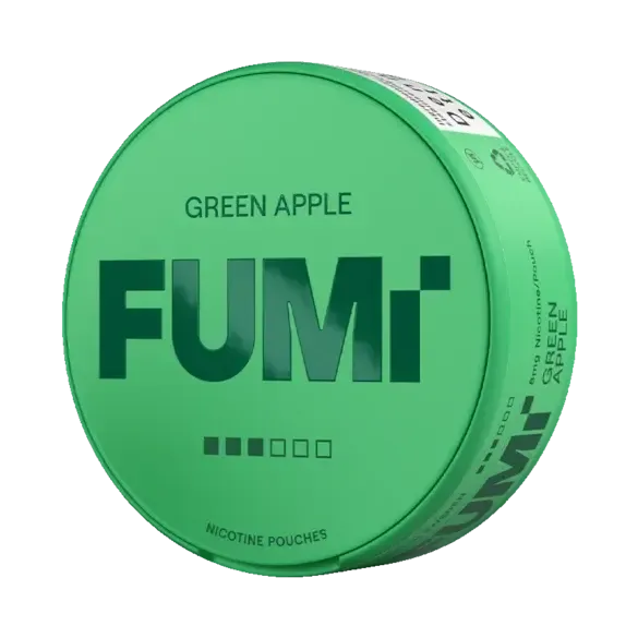 FUMI Green Apple Strong-Nicotine Pouches-SnusBox