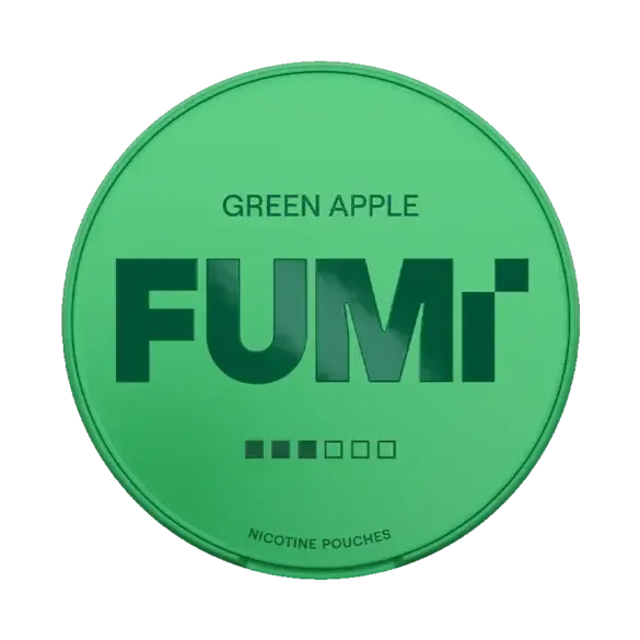 FUMI Green Apple Strong-Nicotine Pouches-SnusBox