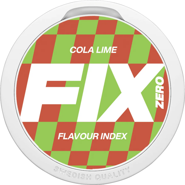 Fix Zero Cola Lime – Snusbox