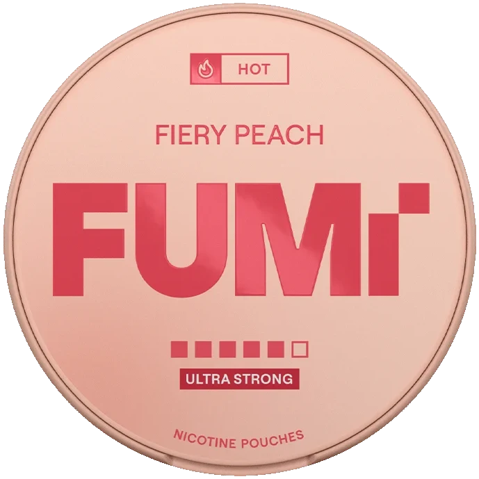 FUMi Fiery Peach Ultra Strong-Nicotine Pouches-snusbox.eu