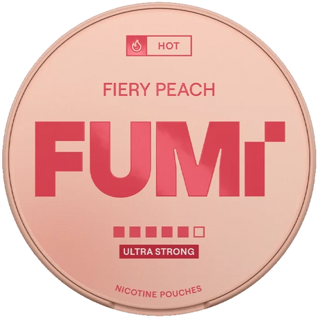 FUMi Fiery Peach Ultra Strong-Nicotine Pouches-snusbox.eu