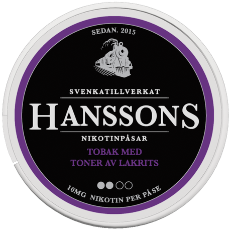 Hanssons Lakrits-Nicotine Pouches-SnusBox