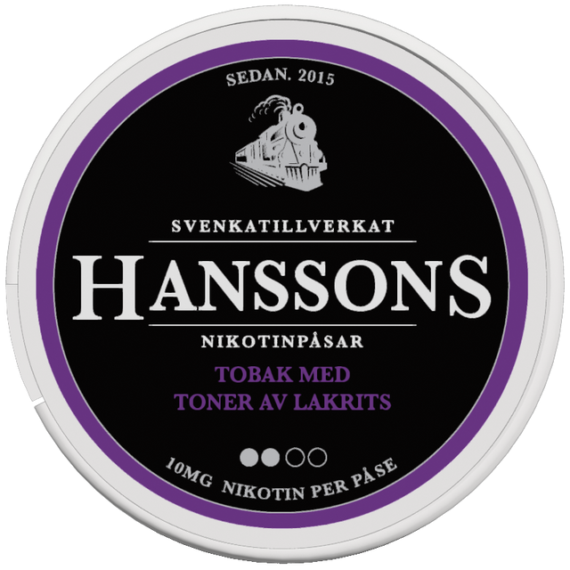 Hanssons Lakrits-Nicotine Pouches-SnusBox