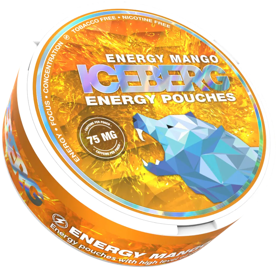 Iceberg Energy Mango 75mg-Energy Pouches-SnusBox