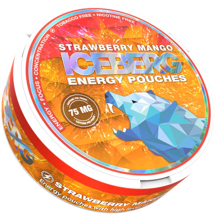 Iceberg Energy Strawberry Mango 75mg-Energy Pouches-SnusBox