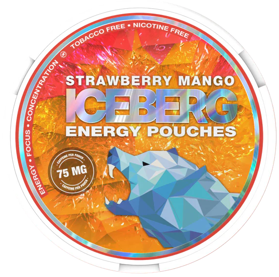 Iceberg Energy Strawberry Mango 75mg-Energy Pouches-SnusBox