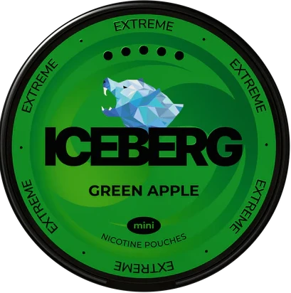 Iceberg Green Apple Mini-Nicotine Pouches-SnusBox.eu