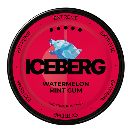 Iceberg Watermelon Mint Gum-Nicotine Pouches-SnusBox