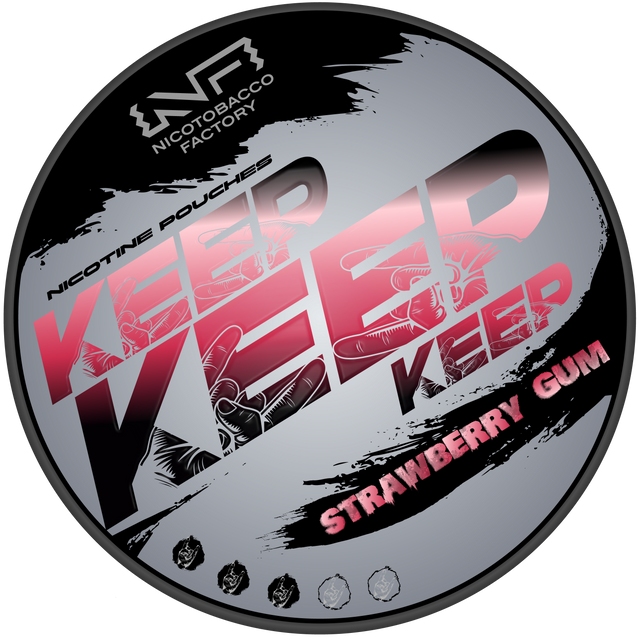 Keep Strawberry Gum-Nicotine Pouches-SnusBox