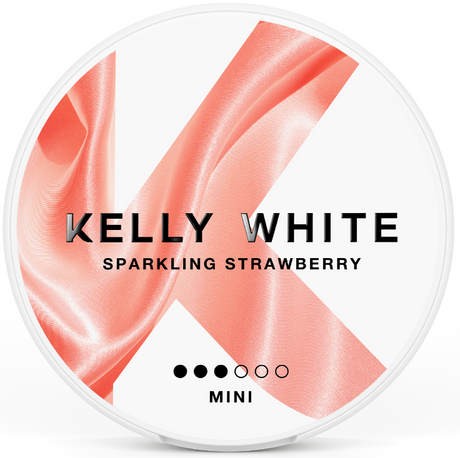 Kelly White Sparkling Strawberry-Nicotine Pouches-SnusBox