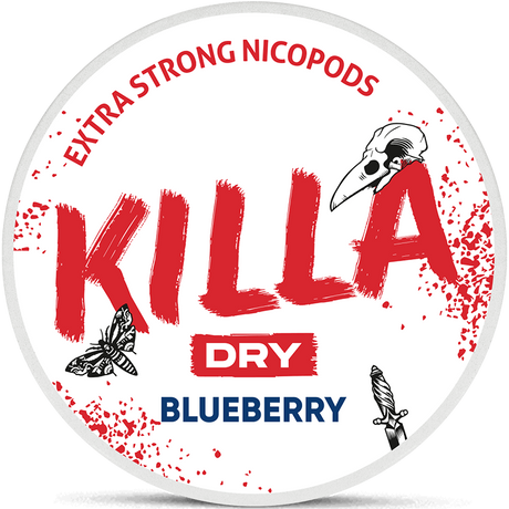 Killa Dry Blueberry-Nicotine Pouches-SnusBox