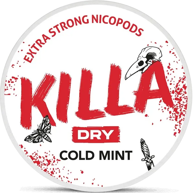 Killa Dry Cold Mint-Nicotine Pouches-SnusBox