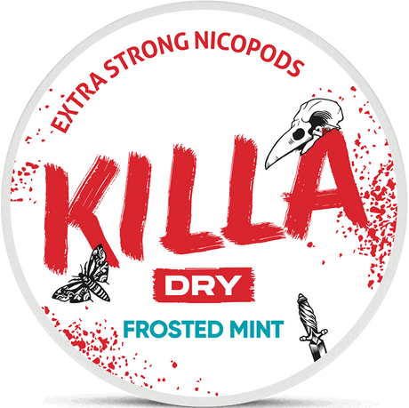 Killa Dry Frosted Mint-Nicotine Pouches-SnusBox