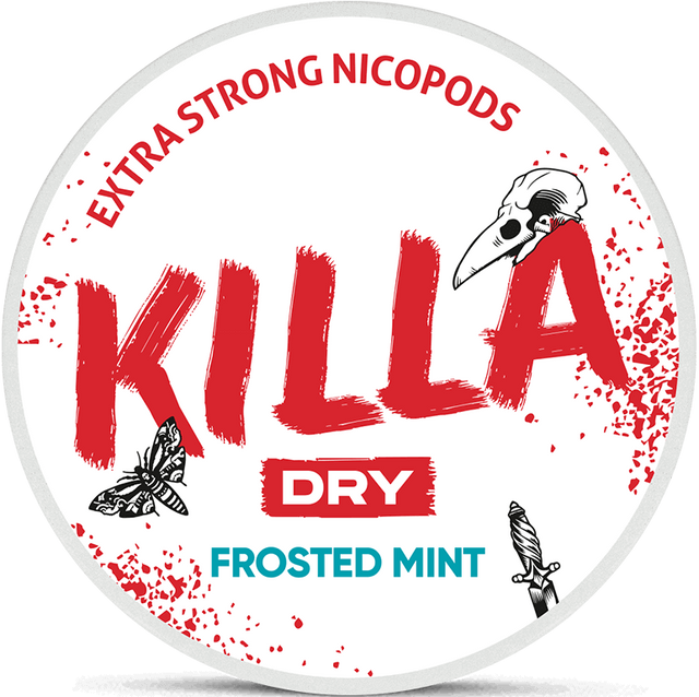 Killa Dry Frosted Mint-Nicotine Pouches-SnusBox