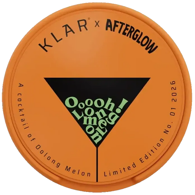 Klar Afterglow Edition Oolong Melon Mini Regular-Nicotine Pouches-SnusBox