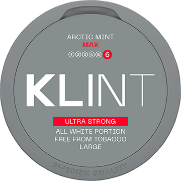 Klint Arctic Mint Max Ultra Strong-Nicotine Pouches-SnusBox