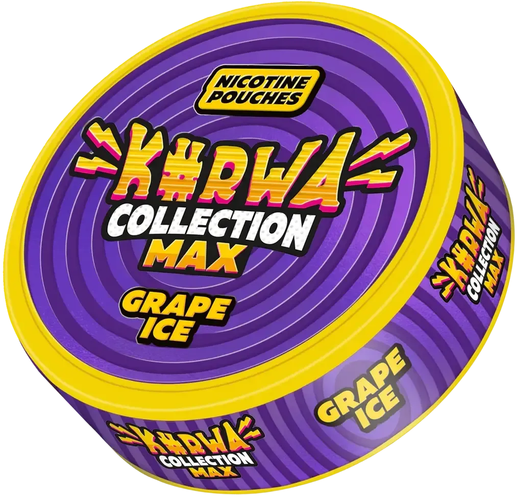 Kurwa Max Grape Ice-Nicotine Pouches-SnusBox