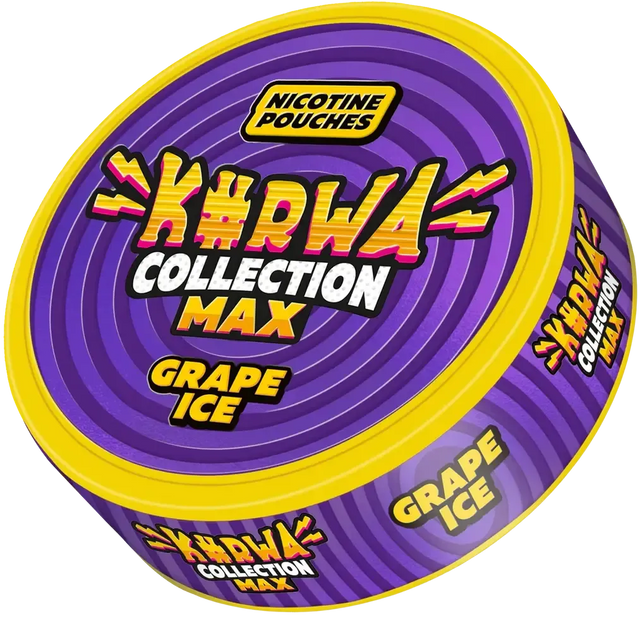 Kurwa Max Grape Ice-Nicotine Pouches-SnusBox