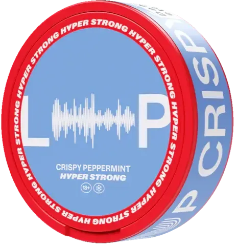 LOOP Crispy Peppermint Hyper Strong-Nicotine Pouches-SnusBox