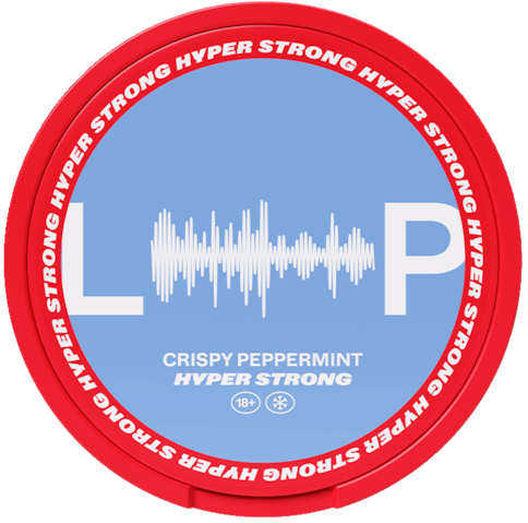 LOOP Crispy Peppermint Hyper Strong-Nicotine Pouches-SnusBox