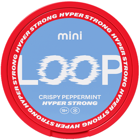 LOOP Crispy Peppermint Mini Hyper Strong-Nicotine Pouches-SnusBox
