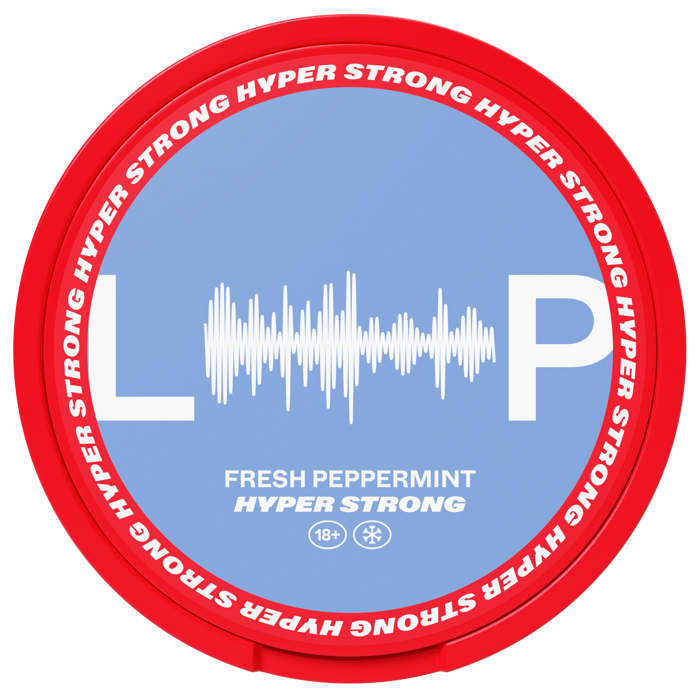 LOOP Fresh Peppermint Hyper Strong-Nicotine Pouches-SnusBox
