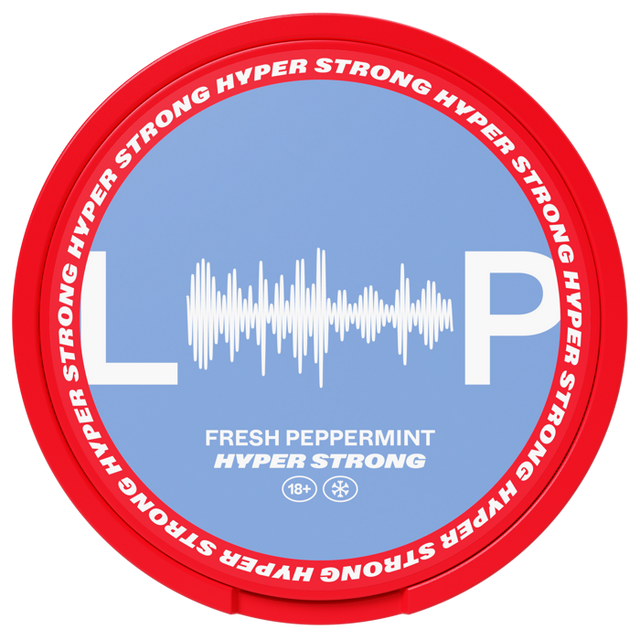 LOOP Fresh Peppermint Hyper Strong-Nicotine Pouches-SnusBox