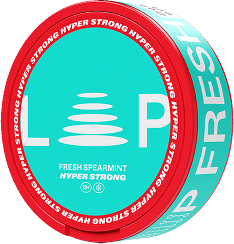 LOOP Fresh Spearmint Hyper Strong-Nicotine Pouches-SnusBox