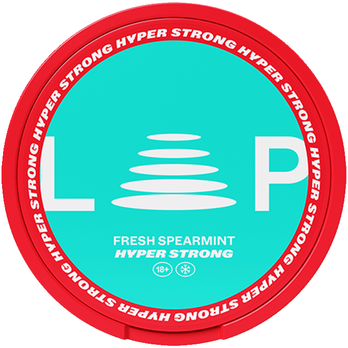 LOOP Fresh Spearmint Hyper Strong-Nicotine Pouches-SnusBox