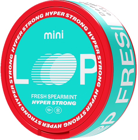 LOOP Fresh Spearmint Mini Hyper Strong-Nicotine Pouches-SnusBox