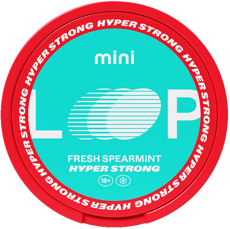 LOOP Fresh Spearmint Mini Hyper Strong-Nicotine Pouches-SnusBox