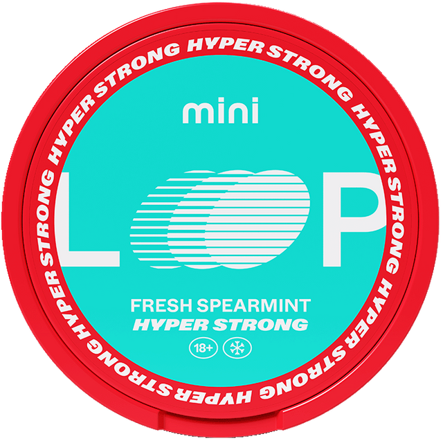 LOOP Fresh Spearmint Mini Hyper Strong-Nicotine Pouches-SnusBox