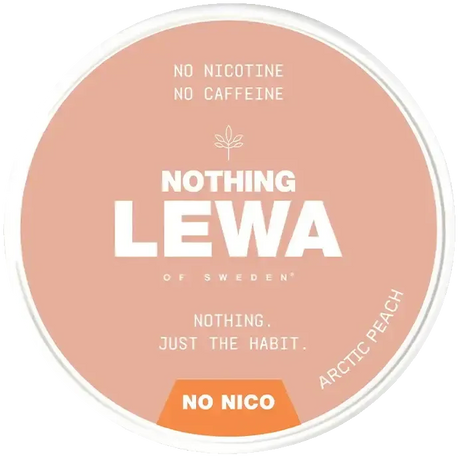 Lewa Nothing Arctic Peach No Nico-Nicotine Free-SnusBox
