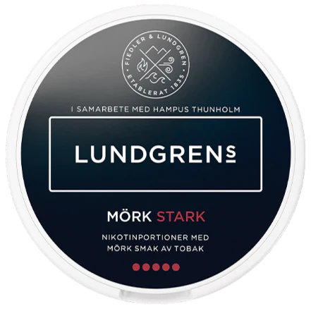 Lundgrens Mörk Stark All White – Snusbox