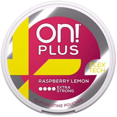 On! Plus Raspberry Lemon Extra Strong – Snusbox