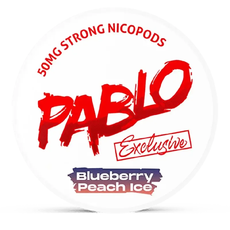 Pablo Exclusive Blueberry Peach Ice-Nicotine Pouches-SnusBox