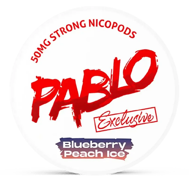 Pablo Exclusive Blueberry Peach Ice-Nicotine Pouches-SnusBox
