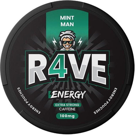 R4VE Mint Man Energy-Nicotine Pouches-SnusBox