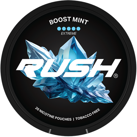 RUSH Boost Mint Extreme-Nicotine Pouches-SnusBox