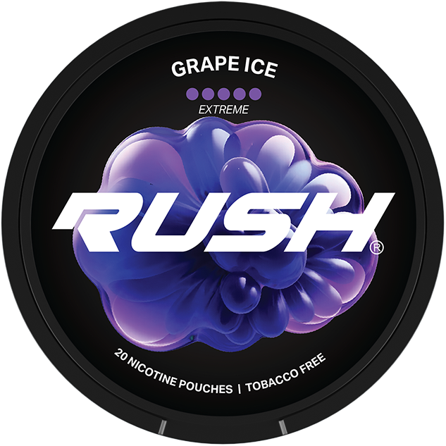RUSH Grape Ice Extreme-Nicotine Pouches-SnusBox