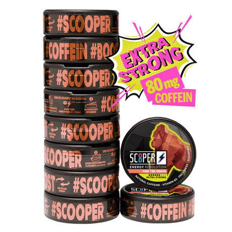 Scooper Energy Iced Tea Peach - Bundle – Snusbox